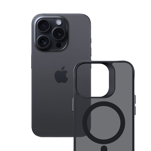 3mk Smoke MagCase with MagSafe for iPhone 15 Pro - Semi-transparent 12