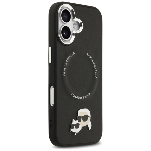 Karl Lagerfeld Karl &amp  Choupette Pins MagSafe Case for iPhone 17 - Black 3