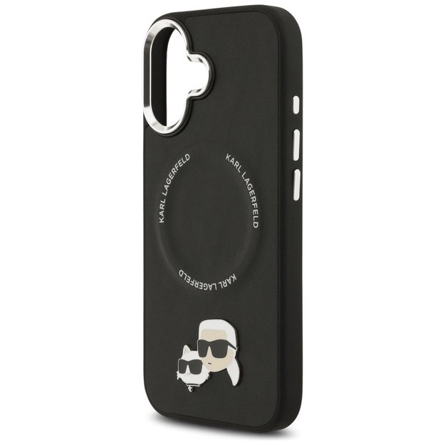Karl Lagerfeld Karl &amp  Choupette Pins MagSafe Case for iPhone 17 - Black 5