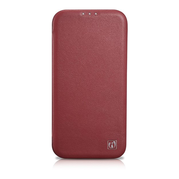 iCarer CE Premium Leather Folio Case iPhone 14 Pro Magnetic Flip Leather Folio Case MagSafe Red (WMI14220714-RD) 1