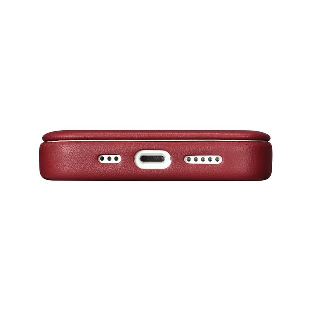 iCarer CE Premium Leather Folio Case iPhone 14 Pro Magnetic Flip Leather Folio Case MagSafe Red (WMI14220714-RD) 10