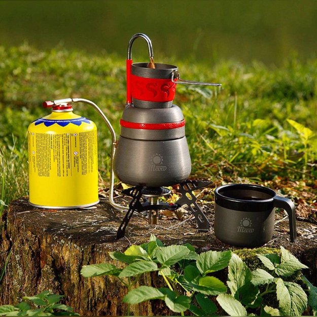 Tourist stove with gas heater and piezo igniter SPIDER PRO 3kW 1