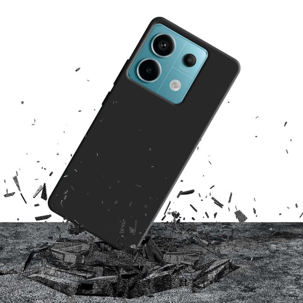 3mk Silicone Case for Xiaomi Redmi Note 13 Pro 5G - Black 3