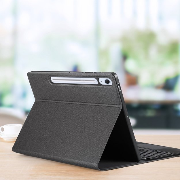 Etui z klawiaturą Dux Ducis (TK series) na Samsung Tab S10 FE+ (Plus) - czarne 3