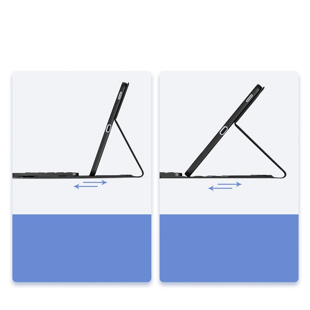 Etui z klawiaturą Dux Ducis (TK series) na Samsung Tab S10 FE+ (Plus) - czarne 4