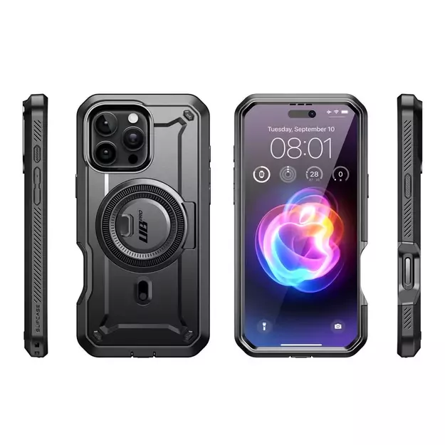 Supcase UB Pro Mag MagSafe Case for iPhone 16 Pro Max - Black 8