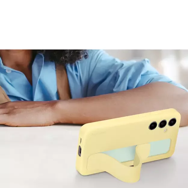 Samsung Standing Grip Case EF-GS721CYEGWW with holder / stand for Samsung Galaxy S24 FE - yellow 10