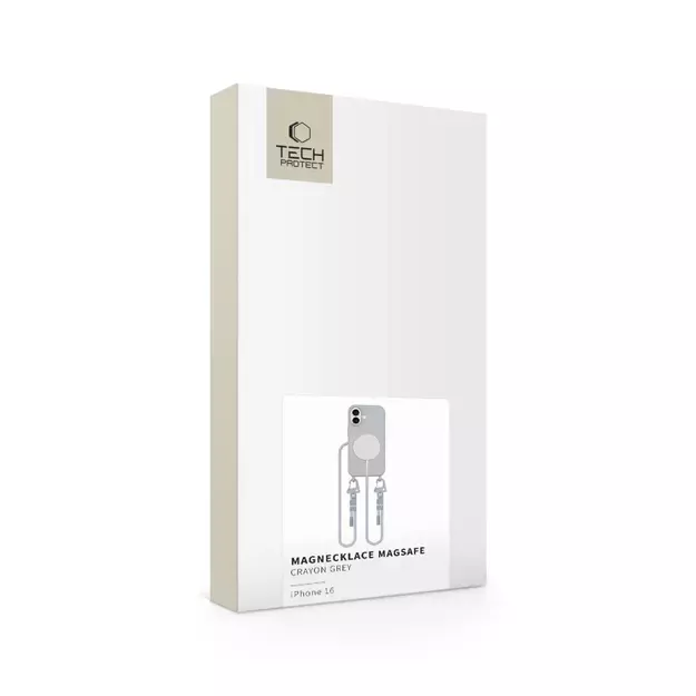 Tech-Protect MagNecklace MagSafe iPhone 16 Case - Gray 4