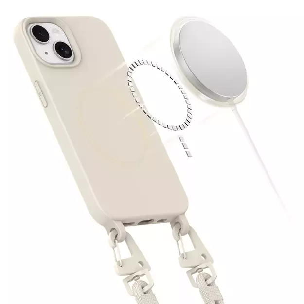 Tech-Protect MagNecklace MagSafe iPhone 15 Case - Beige 7