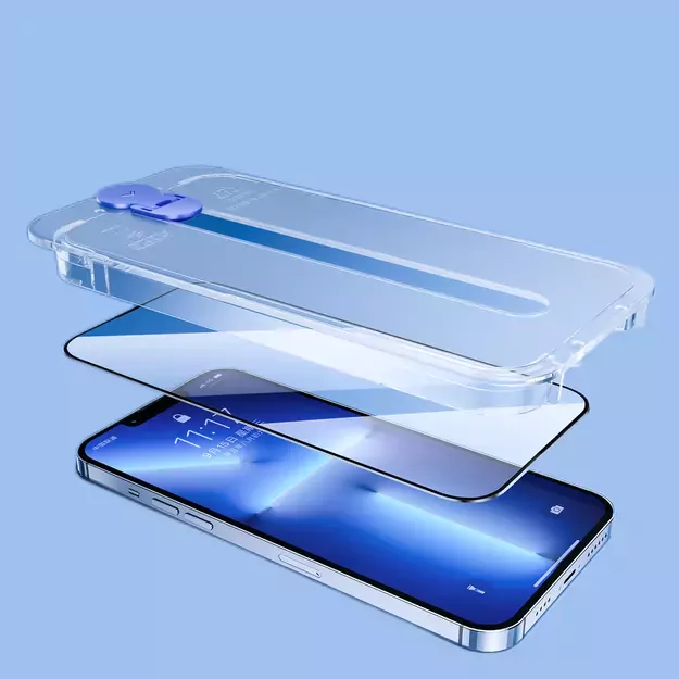 Joyroom Knight Glass for iPhone 14 Pro Max with Mounting Kit Clear (JR-H12) 8