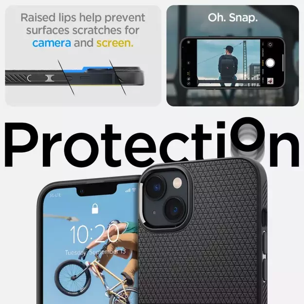 Spigen Liquid Air iPhone 14 Case - Matte Black 9