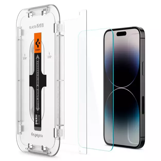 Spigen Glas.tR EZ Fit Tempered Glass for iPhone 14 Pro Max - 2 pcs. 16