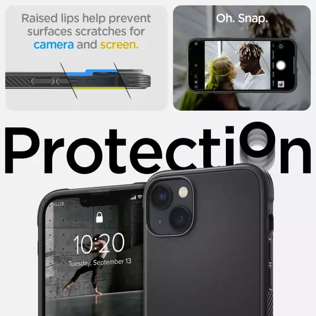 Spigen Rugged Armor Mag Case with MagSafe for iPhone 14 - Matte Black 14