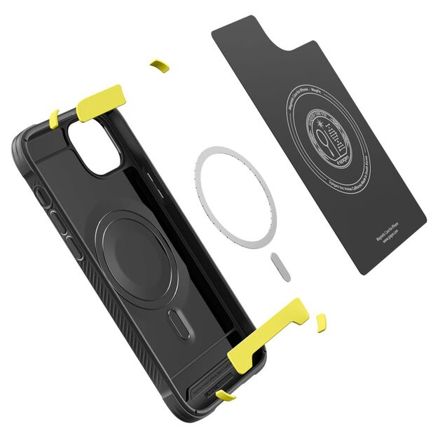 Spigen Rugged Armor Mag Case with MagSafe for iPhone 14 - Matte Black 1