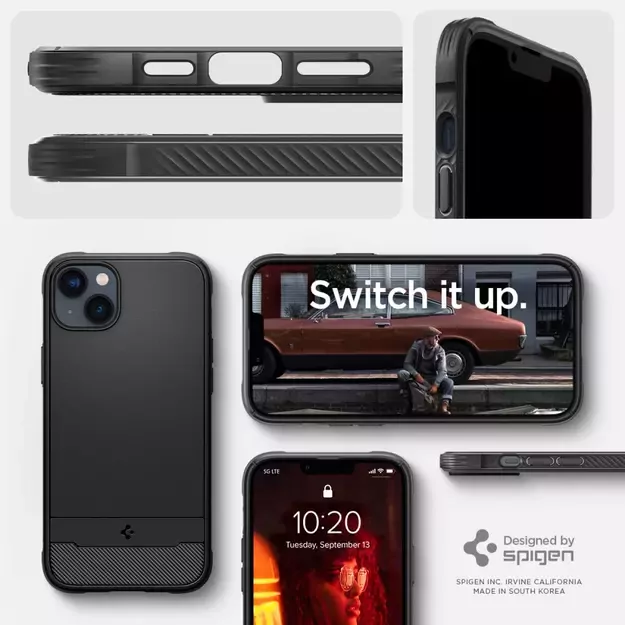 Spigen Rugged Armor Mag Case with MagSafe for iPhone 14 - Matte Black 20