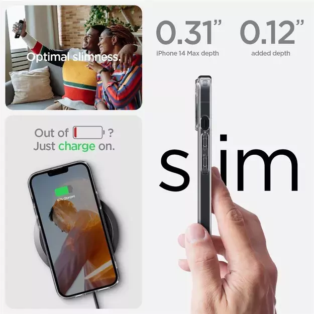 Spigen Ultra Hybrid iPhone 14 Plus Case - Matte Clear 24