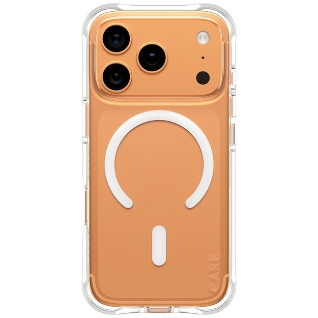 CARE by PanzerGlass Fashionable Samba Case w. White MagSafe for iPhone 17 Pro - Transparent 1