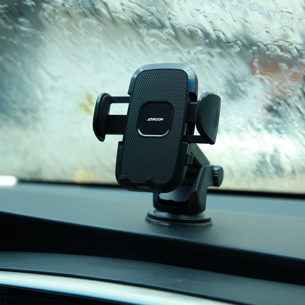 Joyroom car phone holder with telescopic extendable arm for dashboard and windshield black (JR-ZS259) 9