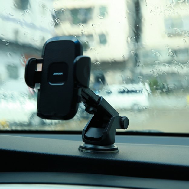 Joyroom car phone holder with telescopic extendable arm for dashboard and windshield black (JR-ZS259) 19