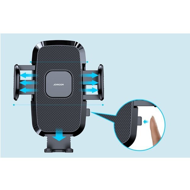 Joyroom car phone holder with telescopic extendable arm for dashboard and windshield black (JR-ZS259) 2