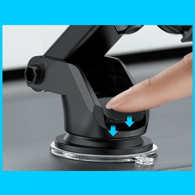 Joyroom car phone holder with telescopic extendable arm for dashboard and windshield black (JR-ZS259) 5