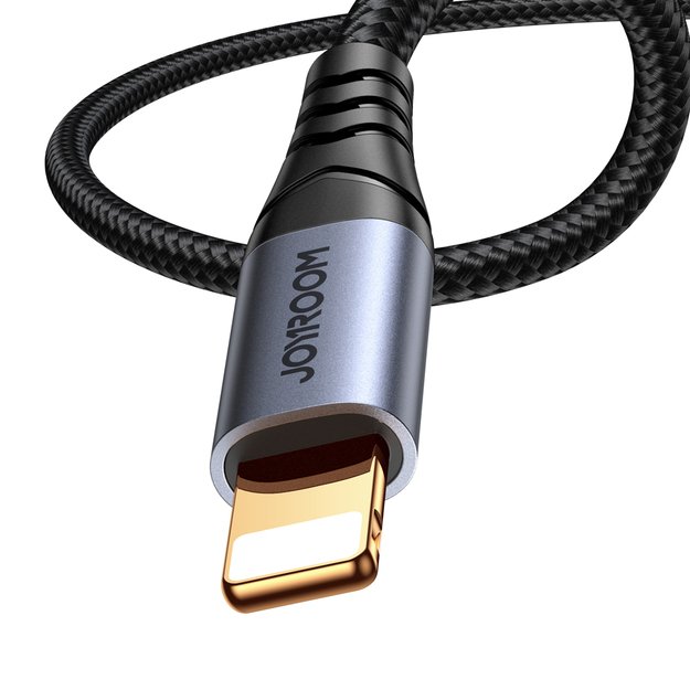 Joyroom Audio Transfer Series SY-A06 mini jack 3.5 mm / Lightning cable 1.2 m - black 1
