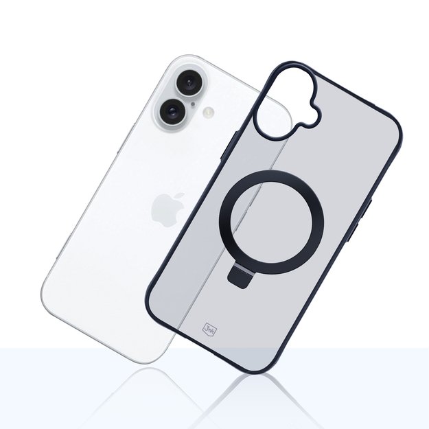 3mk Smoke Case Mag&amp Stand for Apple iPhone 16 - black 11