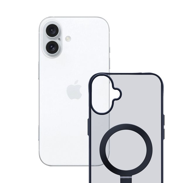 3mk Smoke Case Mag&amp Stand for Apple iPhone 16 - black 12