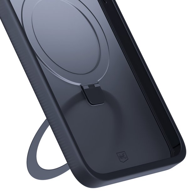3mk Smoke Case Mag&amp Stand for Apple iPhone 16 - black 3