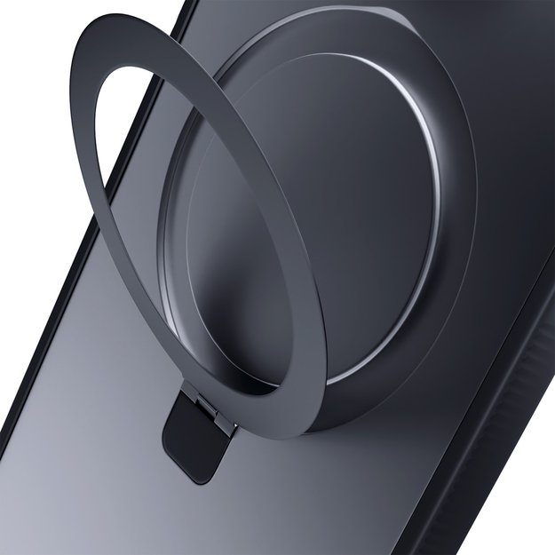 3mk Smoke Case Mag&amp Stand for Apple iPhone 16 - black 4