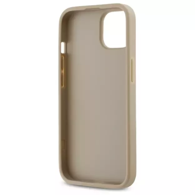 DKNY Quilted Stack Logo iPhone 14 Case - Beige 12
