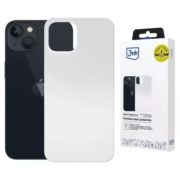 3mk Hardy MagSilicone Case for Apple iPhone 15 Plus - White