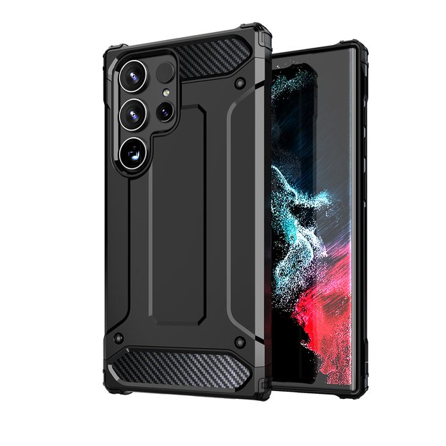 Hybrid Armor Case for Xiaomi Redmi 14C - Black 1