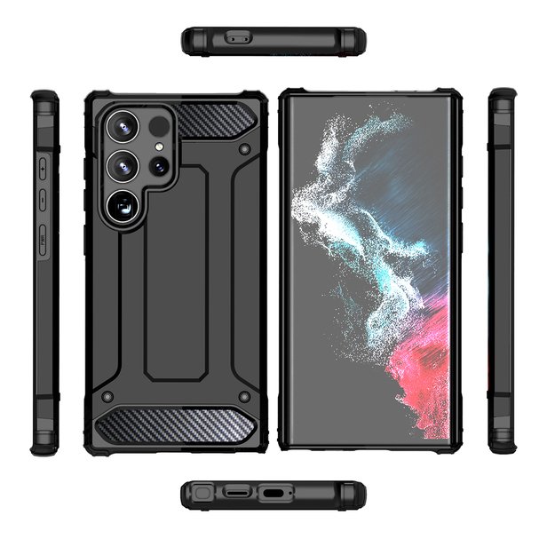 Hybrid Armor Case for Xiaomi Redmi 14C - Black 3
