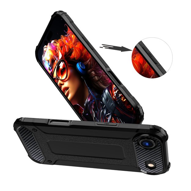Hybrid Armor Case for iPhone 17 Air - Black 4
