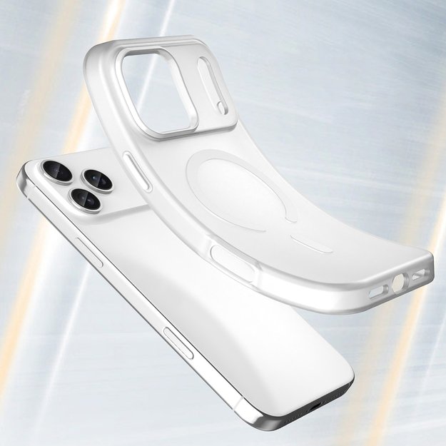 Magnetic Abrasive Case for iPhone 17 Pro Max Compatible with MagSafe - Matte White 3