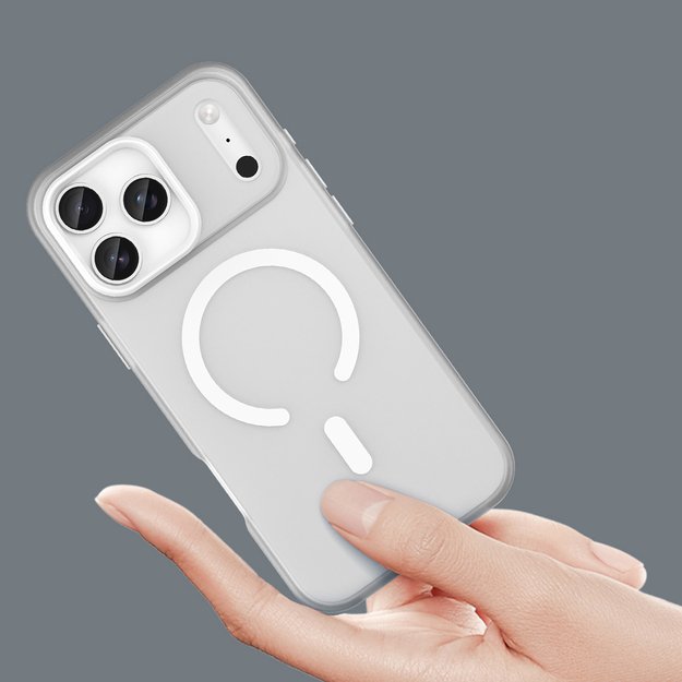 Magnetic Abrasive Case for iPhone 17 Pro Max Compatible with MagSafe - Matte White 4