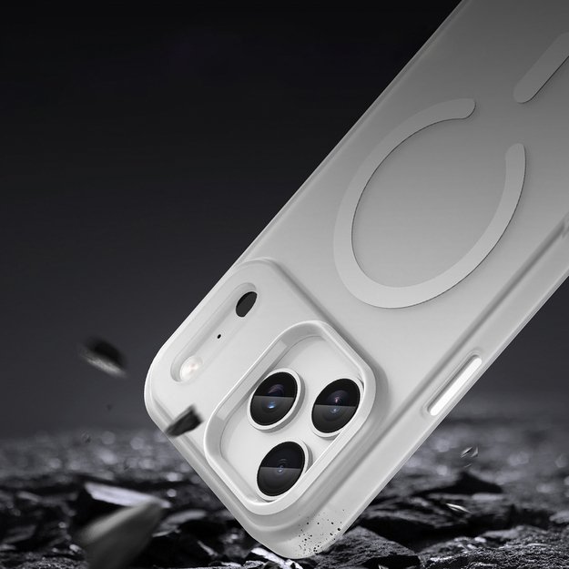 Magnetic Abrasive Case for iPhone 17 Pro Max Compatible with MagSafe - Matte White 8