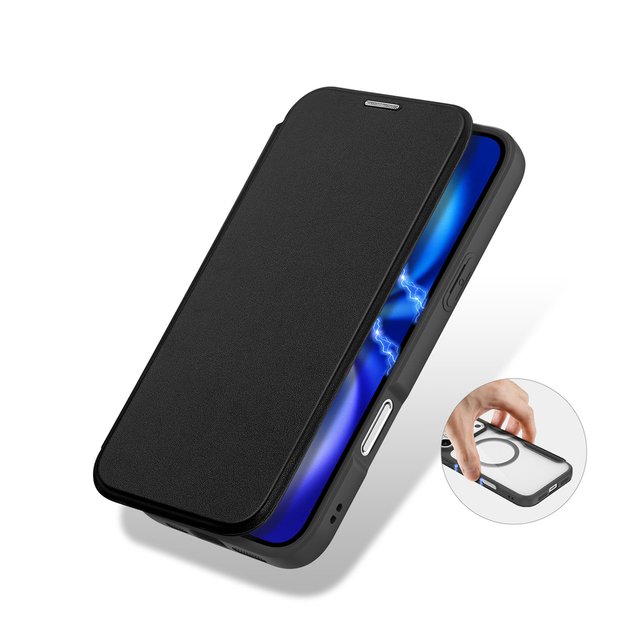 Dux Ducis Skin X Pro Case for iPhone 17 Pro Max with Wallet, MagSafe Compatible - Black 7