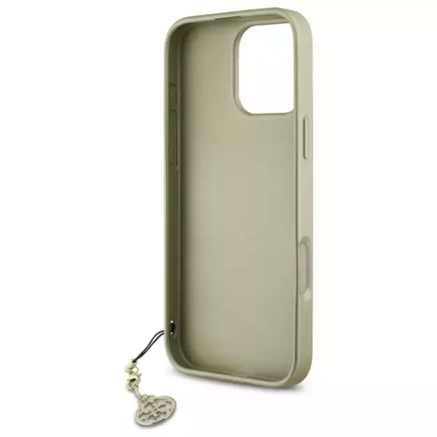 Guess 4G Charms Collection case for iPhone 16 Pro - brown 13
