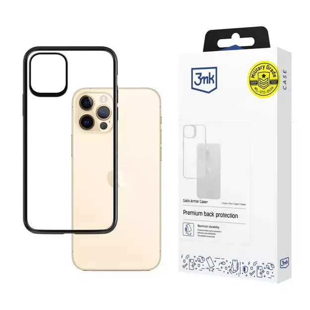 3mk Satin Armor Case for Apple iPhone 12 Pro Max - Transparent
