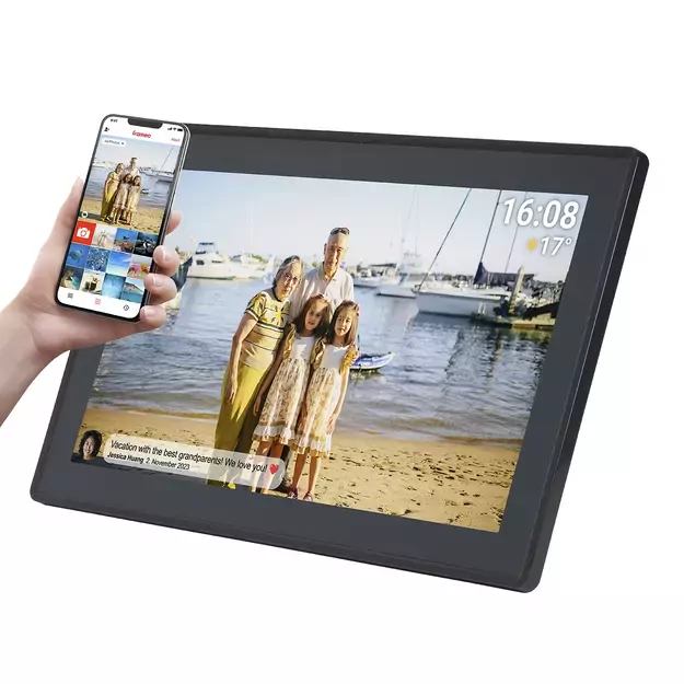 Denver Frameo PFF-1515B 15.6&quot  Digital Frame - Black