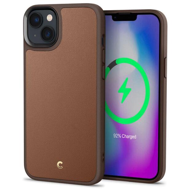 Spigen Cyrill Kajuk Mag Case with MagSafe for iPhone 14 Plus - Brown 2