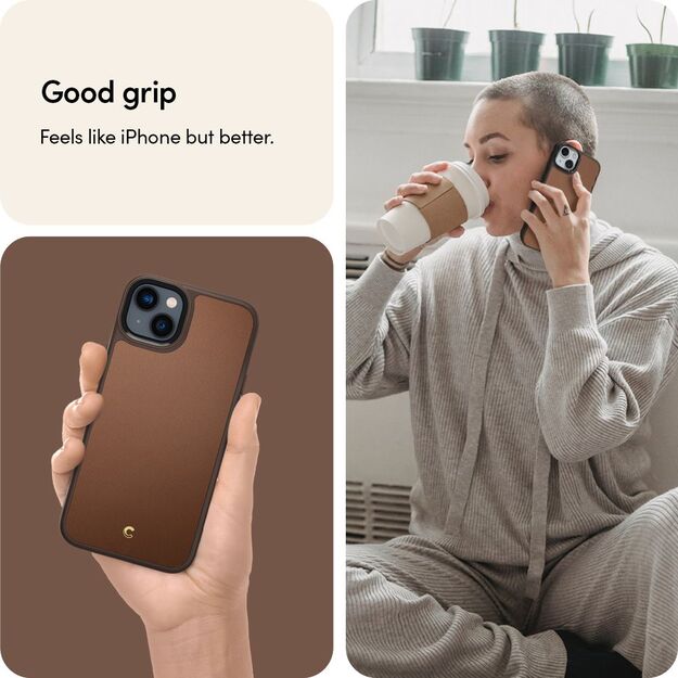 Spigen Cyrill Kajuk Mag Case with MagSafe for iPhone 14 Plus - Brown 4