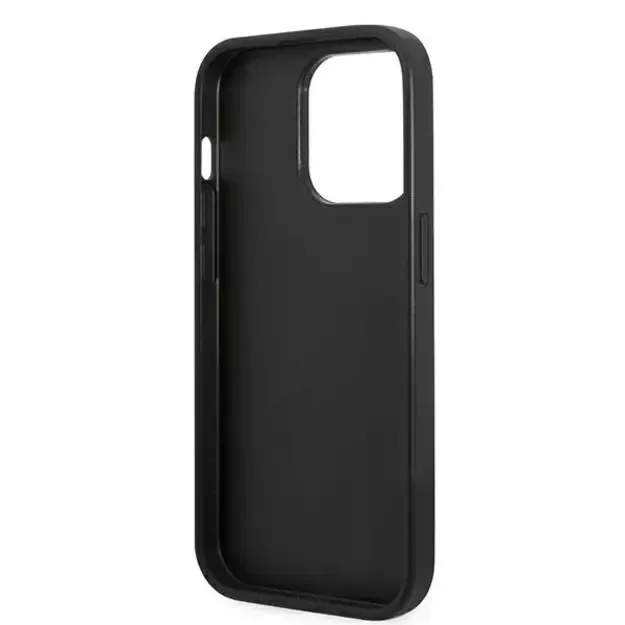 Guess GUHCP14LHGGSHK iPhone 14 Pro 6,1  czarny/black hard case Glitter Script 7