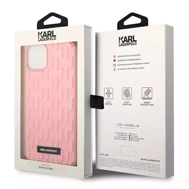 Karl Lagerfeld KLHCP14MRUPKLPP iPhone 14 Plus 6,7  hardcase różowy/pink 3D Monogram 14