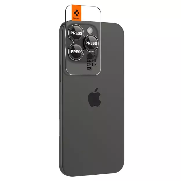 Spigen Glas.tR EZ Fit Optik Camera Protector for iPhone 14 Pro / Pro Max / 15 Pro / Pro Max / 16 Pro / Pro Max - Black 2 pcs. 2