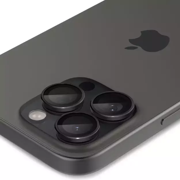 Spigen Glas.tR EZ Fit Optik Camera Protector for iPhone 14 Pro / Pro Max / 15 Pro / Pro Max / 16 Pro / Pro Max - Black 2 pcs. 15