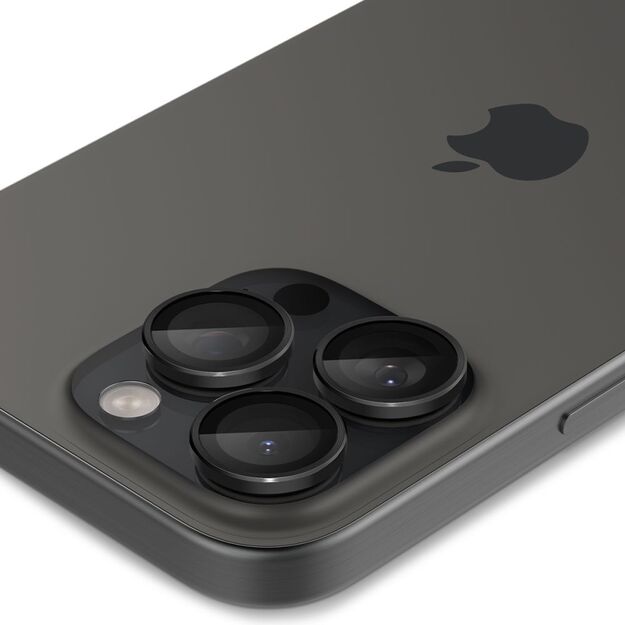 Spigen Glas.tR EZ Fit Optik Camera Protector for iPhone 14 Pro / Pro Max / 15 Pro / Pro Max / 16 Pro / Pro Max - Black 2 pcs. 23