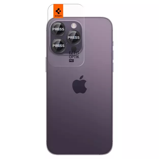 Spigen Glas.tR EZ Fit Optik Camera Protector for iPhone 14 Pro / Pro Max / 15 Pro / Pro Max / 16 Pro / Pro Max - Black 2 pcs. 10